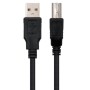Comprar Cable USB 2.0 Impresora Nanocable 10.01.0102/ USB Tipo-B Macho - USB Macho/ 1m/ Negro - Ganga Electrónica