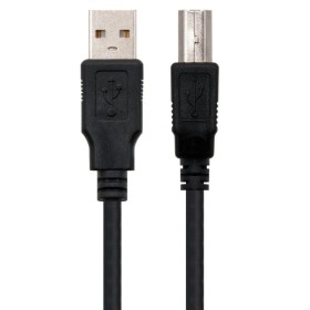 Comprar Cable USB 2.0 Impresora Nanocable 10.01.0102/ USB Tipo-B Macho - USB Macho/ 1m/ Negro - Ganga Electrónica