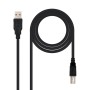 Comprar Cable USB 2.0 Impresora Nanocable 10.01.0102/ USB Tipo-B Macho - USB Macho/ 1m/ Negro - Ganga Electrónica