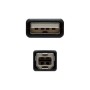 Comprar Cable USB 2.0 Impresora Nanocable 10.01.0102/ USB Tipo-B Macho - USB Macho/ 1m/ Negro - Ganga Electrónica