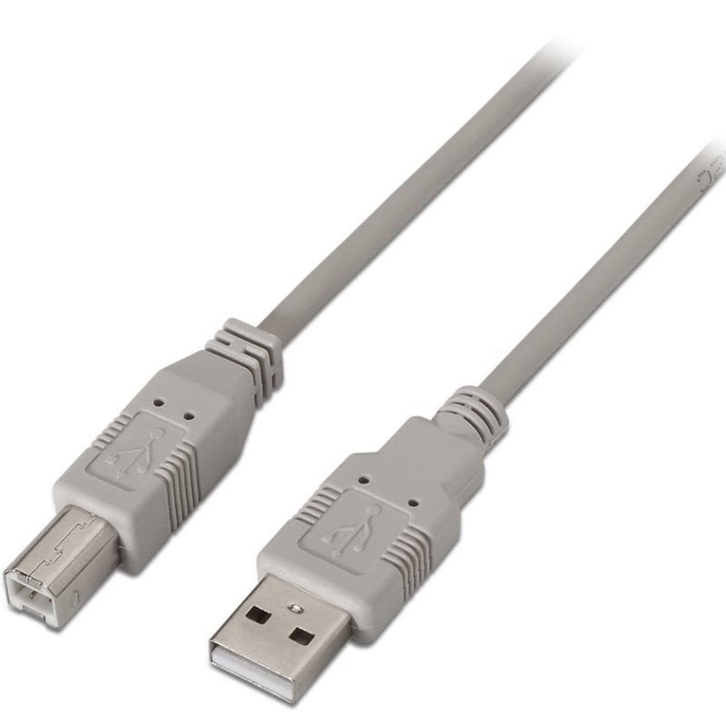 Comprar Cable USB 2.0 Impresora Aisens A101-0004/ USB Tipo-B Macho - USB Macho/ 4.5m/ Beige - Ganga Electrónica