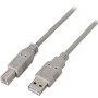 Comprar Cable USB 2.0 Impresora Aisens A101-0004/ USB Tipo-B Macho - USB Macho/ 4.5m/ Beige - Ganga Electrónica