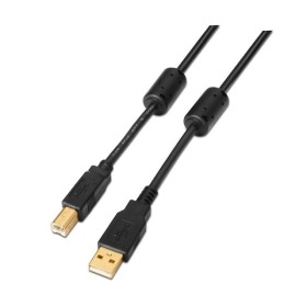 Comprar Cable USB 2.0 Impresora Aisens A101-0010/ USB Tipo-B Macho - USB Macho/ 3m/ Negro - Ganga Electrónica