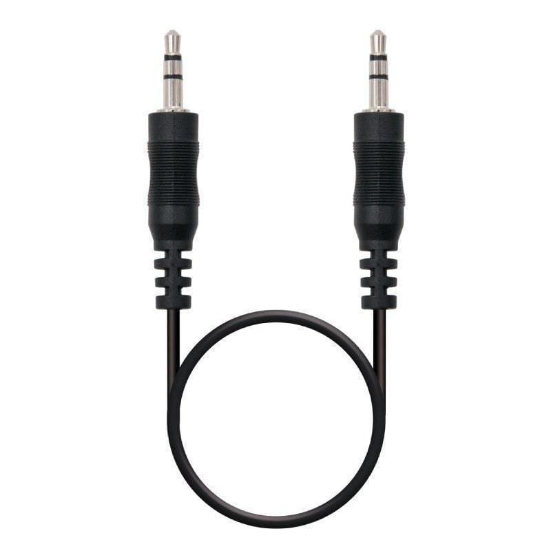 Comprar Cable Estéreo Nanocable 10.24.0100/ Jack 3.5 Macho - Jack 3.5 Macho/ 30cm/ Negro - Ganga Electrónica