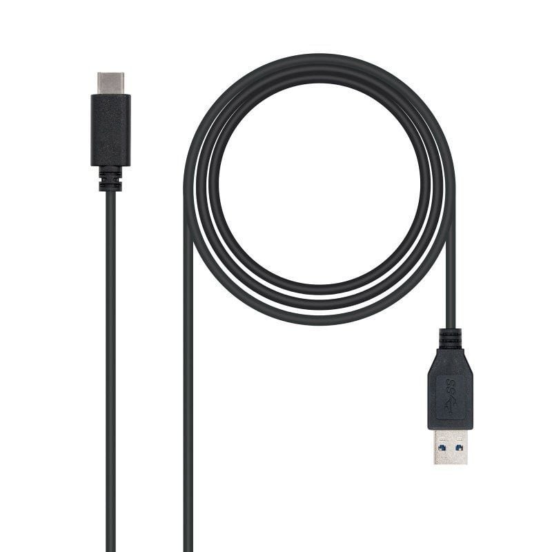 Comprar Cable USB 3.1 Nanocable 10.01.4001/ USB Tipo-C Macho - USB Macho/ 1m/ Negro - Ganga Electrónica