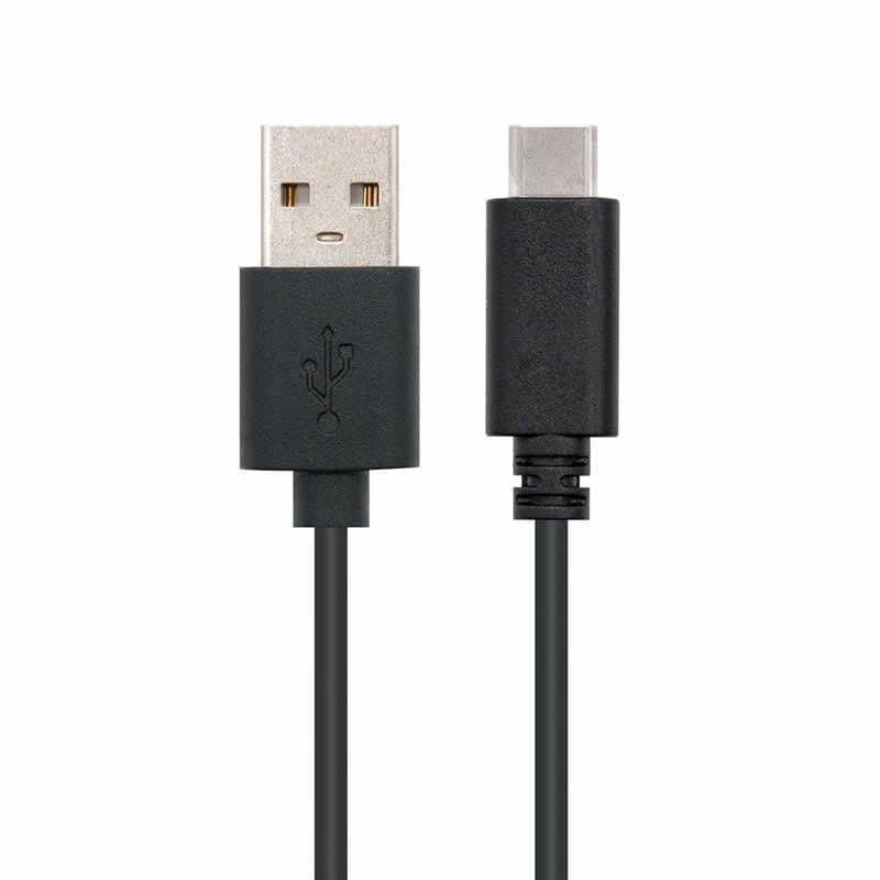 Comprar Cable USB 2.0 Nanocable 10.01.2102/ USB Tipo-C Macho - USB Macho/ 480Mbps/ 2m/ Negro - Ganga Electrónica