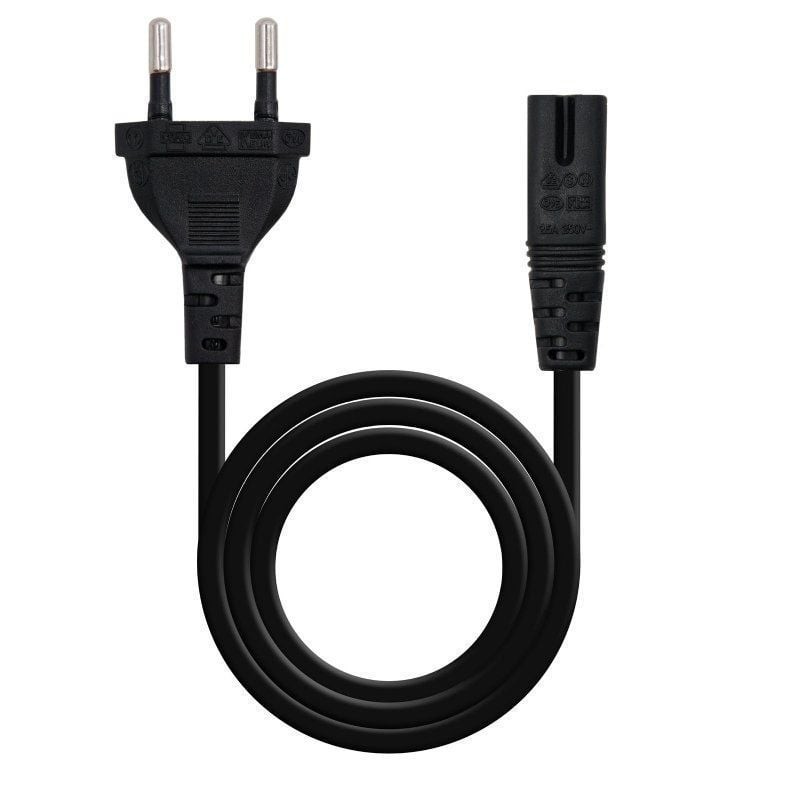 Comprar Cable Alimentación Forma 8 Nanocable 10.22.0402/ CEE7/16 Macho - C7 Hembra/ 1.5m/ Negro - Ganga Electrónica