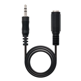 Comprar Cable Estéreo Nanocable 10.24.0203/ Jack 3.5 Macho - Jack 3.5 Hembra/ 3m/ Negro - Ganga Electrónica