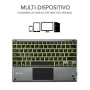 Comprar Teclado Compacto Inalámbrico Subblim Touchpad Smart Blacklit/ Gris - Ganga Electrónica
