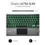 Comprar Teclado Compacto Inalámbrico Subblim Touchpad Smart Blacklit/ Gris - Ganga Electrónica