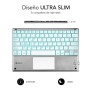 Comprar Teclado Compacto Inalámbrico Subblim SMBT50/ Plata - Ganga Electrónica