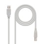 Comprar Cable USB 2.0 Impresora Nanocable 10.01.0104/ USB Tipo-B Macho - USB Macho/ 3m/ Beige - Ganga Electrónica