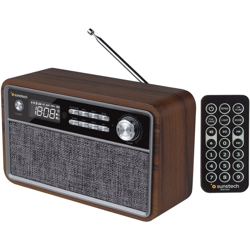 Comprar Radio Vintage Sunstech RPBT500/ Madera - Ganga Electrónica