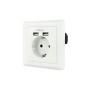 Comprar Roseta de Pared Nanocable 10.35.0010/ 1 Schuko/ 2 USB - Ganga Electrónica
