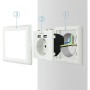 Comprar Roseta de Pared Nanocable 10.35.0010/ 1 Schuko/ 2 USB - Ganga Electrónica