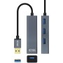 Comprar Hub USB 3.0 Nanocable 10.16.4402/ 4xUSB/ Gris - Ganga Electrónica