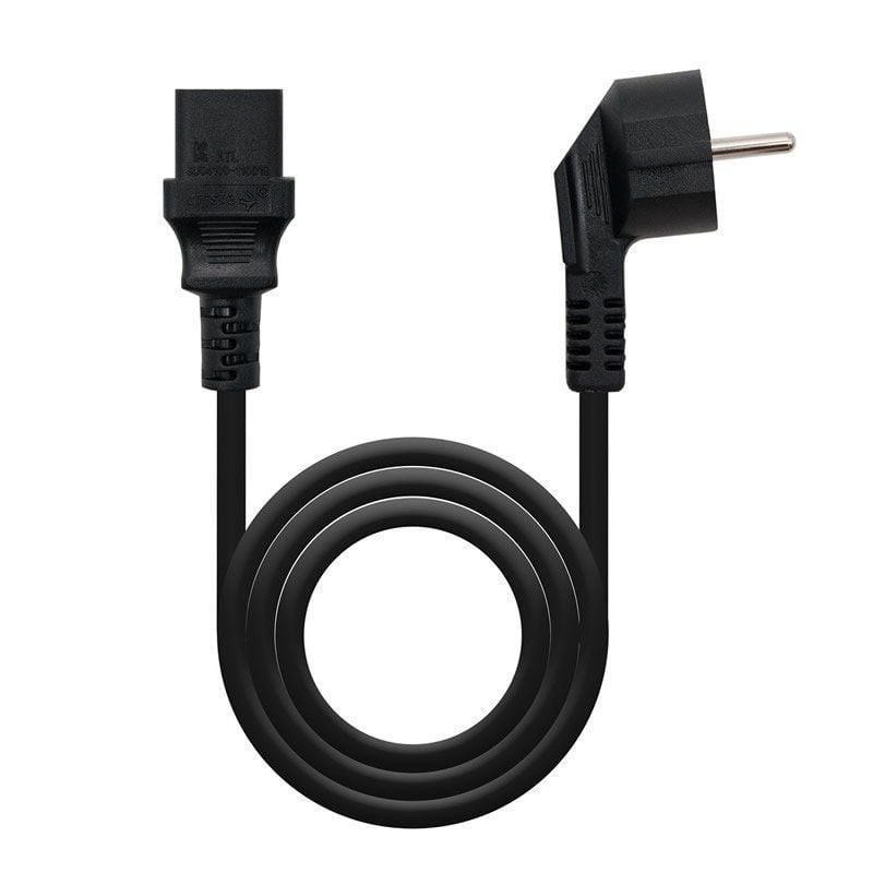 Comprar Cable Alimentación CPU Nanocable 10.22.0110/ Schuko Macho - C13 Hembra/ 10m/ Negro - Ganga Electrónica