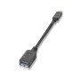 Comprar Cable USB 3.1 Tipo-C Aisens A107-0062/ USB Tipo-C Macho - USB Hembra/ 5Gbps/ 15cm/ Negro - Ganga Electrónica