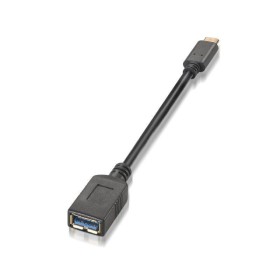 Comprar Cable USB 3.1 Tipo-C Aisens A107-0062/ USB Tipo-C Macho - USB Hembra/ 5Gbps/ 15cm/ Negro - Ganga Electrónica