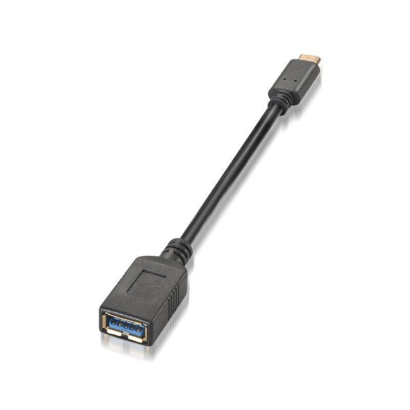 Comprar Cable USB 3.1 Tipo-C Aisens A107-0062/ USB Tipo-C Macho - USB Hembra/ 5Gbps/ 15cm/ Negro - Ganga Electrónica