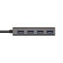 Comprar Hub USB Tipo-C Aisens A109-0403/ 4xUSB/ Gris - Ganga Electrónica