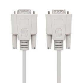 Comprar Cable Serie NULL Modem Nanocable 10.14.0502/ DB9 Macho - DB9 Hembra/ 1.8m/ Beige - Ganga Electrónica