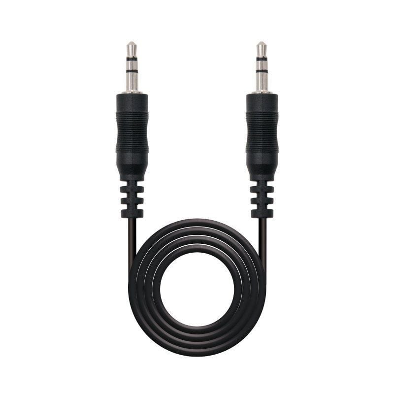 Comprar Cable Estéreo Nanocable 10.24.0105/ Jack 3.5 Macho - Jack 3.5 Macho/ 5m/ Negro - Ganga Electrónica