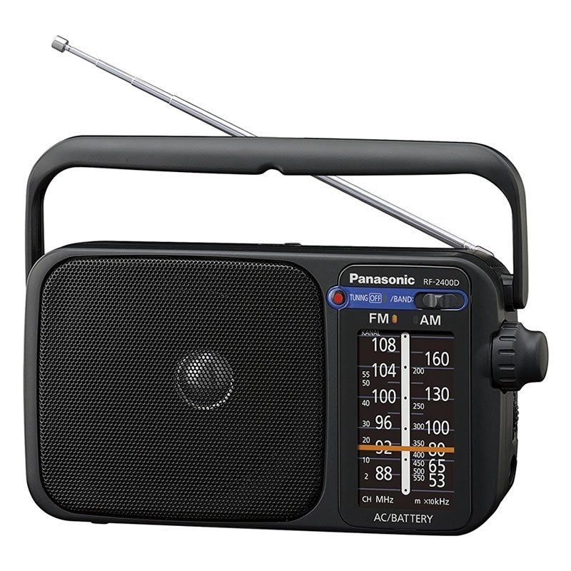 Comprar Radio Portátil Panasonic RF-2400DEG-K/ a Pilas/ con Cable/ Negra - Ganga Electrónica