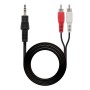 Comprar Cable Estéreo Nanocable 10.24.0305/ Jack 3.5 Macho - 2x RCA Macho/ 5m/ Negro - Ganga Electrónica
