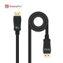 Comprar Cable DisplayPort 1.4 8K Nanocable 10.15.2502/ DisplayPort Macho - DisplayPort Macho/ 2m/ Certificado/ Negro - Ganga Ele