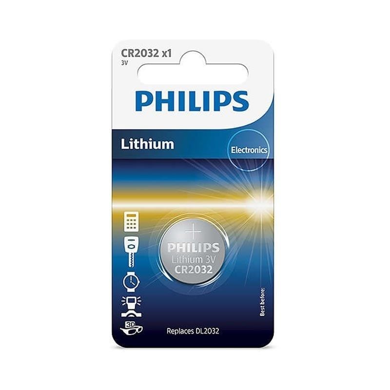 Comprar Pila de Botón Philips CR2032/ 3V - Ganga Electrónica
