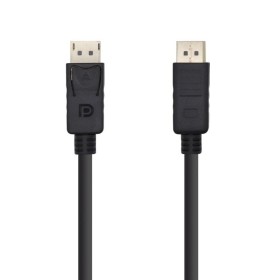 Comprar Cable DisplayPort 1.2 4K Aisens A124-0387/ DisplayPort Macho - DisplayPort Macho/ Hasta 5W/ 2300Mbps/ 5m/ Negro - Ganga 