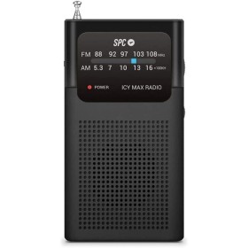 Comprar Radio Portátil SPC ICY Max/ a Pilas/ Negra - Ganga Electrónica