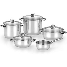 Comprar Pack Batería de Cocina Monix Optima2 M450001/ Cazo Ø16cm/ Ollas Ø20 - 24cm/ Cacerolas Ø20 - 24cm/ Acero Inoxidable/ Apta