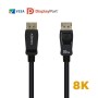 Comprar Cable DisplayPort 1.4 8K Aisens A149-0433/ DisplayPort Macho - DisplayPort Macho/ 3m/ Certificado/ Negro - Ganga Electró