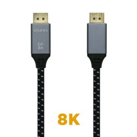 Comprar Cable DisplayPort 1.4 8K Aisens A149-0436/ DisplayPort Macho - DisplayPort Macho/ 1.5m/ Negro Gris - Ganga Electrónica