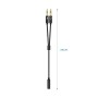 Comprar Cable Estéreo Aisens A128-0418/ Jack 3.5 Hembra - 2x Jack 3.5 Macho/ 25cm/ Negro - Ganga Electrónica
