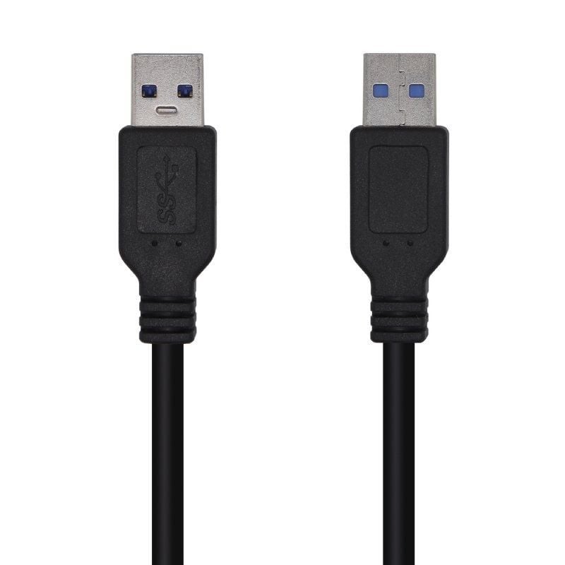 Comprar Cable USB 3.0 Aisens A105-0448/ USB Macho - USB Macho/ 3m/ Negro - Ganga Electrónica