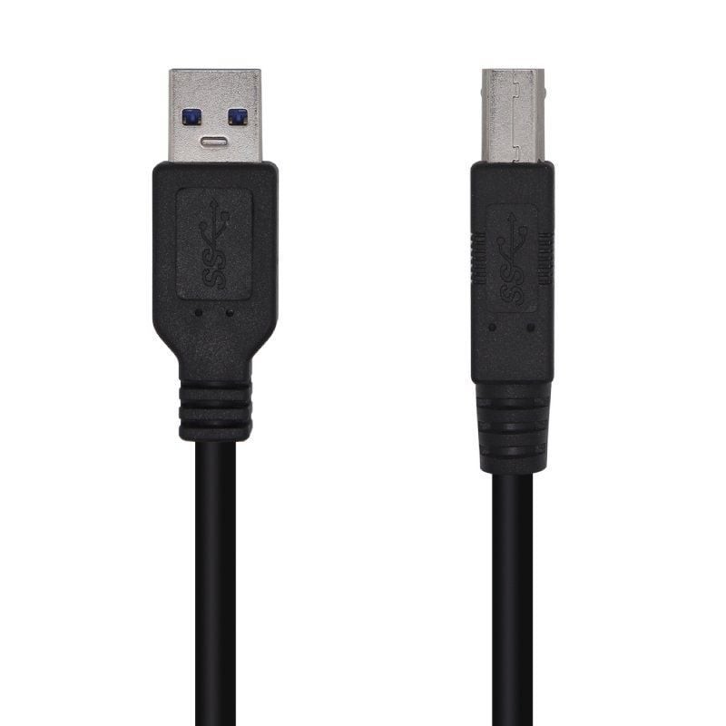 Comprar Cable USB 3.0 Impresora Aisens A105-0444/ USB Tipo-B Macho - USB Macho/ 5Gbps/ 2m/ Negro - Ganga Electrónica