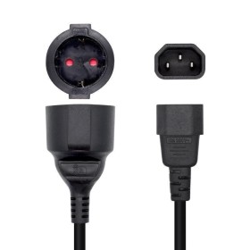 Comprar Adaptador Alimentación Aisens A132-0467/ C14 Macho - CEE7 Hembra/ 25cm/ Negro - Ganga Electrónica