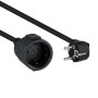 Comprar Cable Alargador de Corriente Nanocable 10.22.0605-BK/ Schuko Hembra - Schuko Macho/ 5m/ Negro - Ganga Electrónica