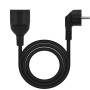 Comprar Cable Alargador de Corriente Nanocable 10.22.0605-BK/ Schuko Hembra - Schuko Macho/ 5m/ Negro - Ganga Electrónica