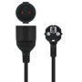 Comprar Cable Alargador de Corriente Nanocable 10.22.0603-BK/ Schuko Hembra - Schuko Macho/ 3m/ Negro - Ganga Electrónica
