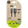 Comprar Cable USB 2.0 Tech One Tech TEC2001/ USB Macho - MicroUSB Macho/ 1m/ Negro - Ganga Electrónica