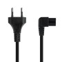 Comprar Cable Alimentación Acodado Nanocable 10.22.0503/ CEE7/16 Macho - C7 Hembra/ 3m/ Negro - Ganga Electrónica