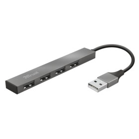 Comprar Hub USB 2.0 Trust Halyx/ 4xUSB/ Gris - Ganga Electrónica