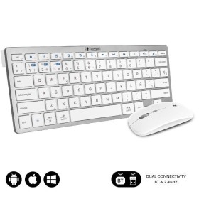 Comprar Teclado y Ratón Inalámbrico Subblim OCO010 Combo Multidispositivo Compacto/ Plata - Ganga Electrónica