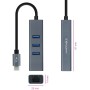 Comprar Hub USB Tipo-C Nanocable 10.03.0408/ 3xUSB/ 1xRJ45/ Gris - Ganga Electrónica