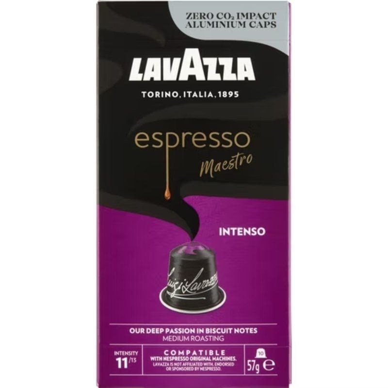 Comprar Cápsula Lavazza Espresso Maestro Intenso para cafeteras Nespresso/ Caja de 10 - Ganga Electrónica