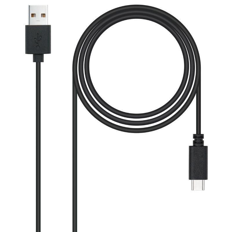 Comprar Cable USB 2.0 Nanocable 10.01.2103/ USB Macho - USB Tipo-C Macho/ 480Mbps/ 3m/ Negro - Ganga Electrónica